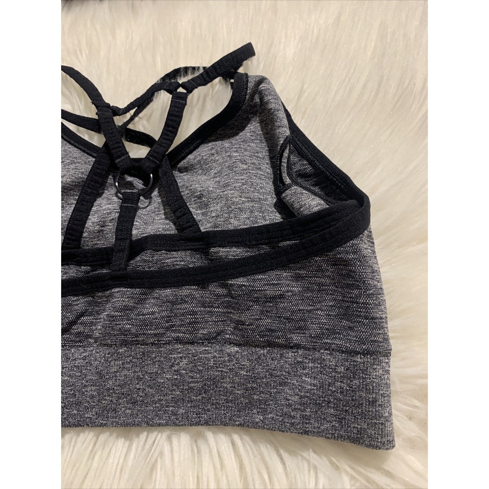 GYMSHARK Small Gray Sports Bra Compression EUC - Picture 5 of 9